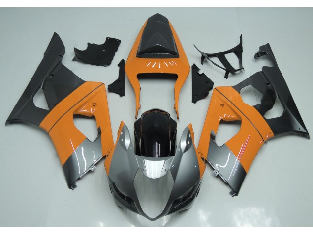 2003-2004 Naranja Claro Plata & Negro GSXR 1000 Carenado