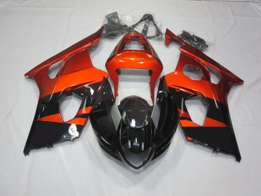2003-2004 Naranja Quemado & Negro GSXR 1000 Carenado