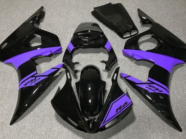 2003-2004 Negro Brillante & Morado R6 Carenado