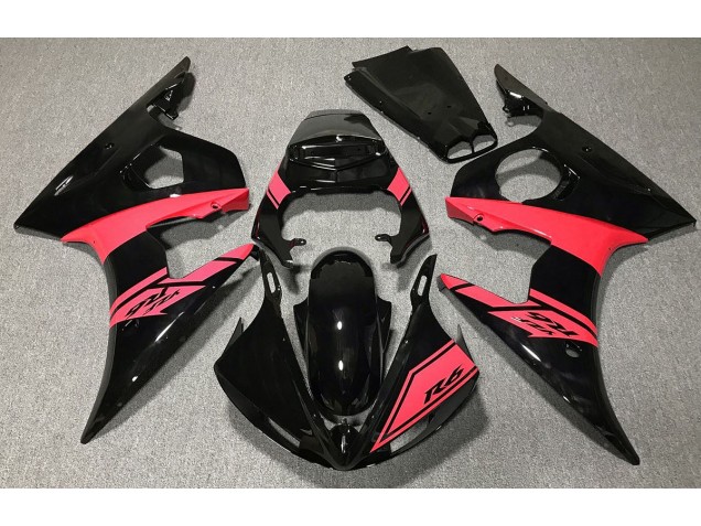 2003-2004 Negro Brillante & Rojo R6 Carenado