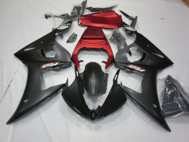 2003-2004 Negro Mate & Rojo R6 Carenado