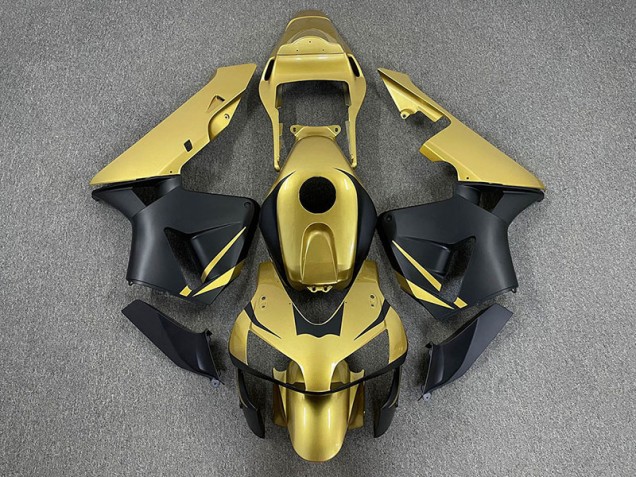 2003-2004 Oro & Negro Mate CBR600RR Carenado