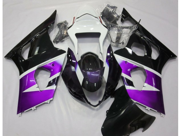 2003-2004 Púrpura Brillante & Blanco GSXR 1000 Carenado