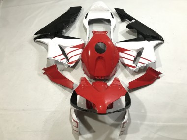 2003-2004 Rojo Brillante / Blanco Mate CBR600RR Carenado
