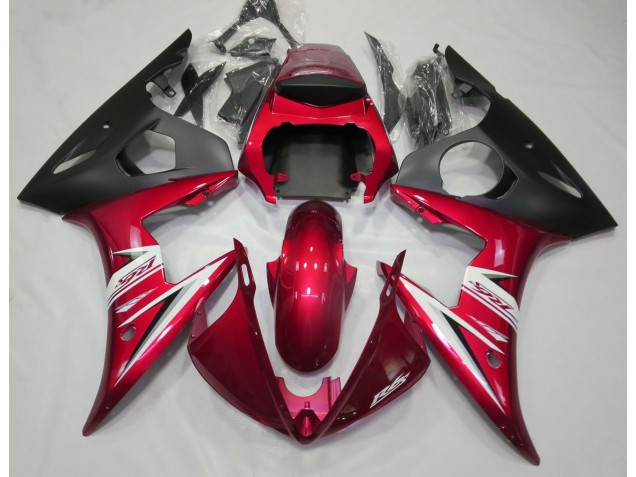 2003-2004 Rojo Brillante & Blanco R6 Carenado