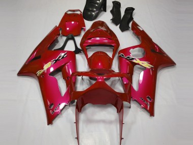 2003-2004 Rojo Caramelo ZX6R Carenado