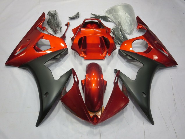 2003-2004 Rojo / Naranja Mate R6 Carenado