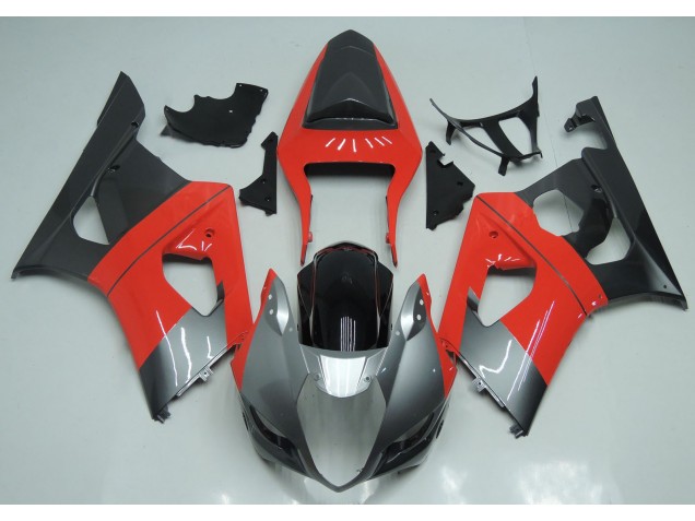 2003-2004 Rojo Plata & Negro GSXR 1000 Carenado