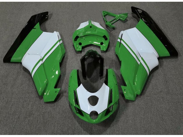 2003-2004 Verde Brillante & Blanco Ducati 749 999 Carenado