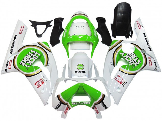 2003-2004 Verde Lucky Strike Brillo ZX6R Carenado
