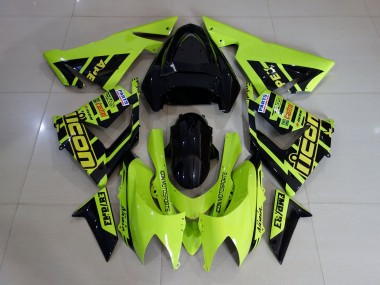 2004-2005 Alta Visibilidad Amarillo & Negro ZX10R Carenado