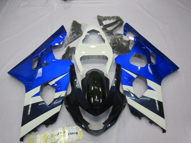 2004-2005 Azul Blanco GSXR 600-750 Carenado