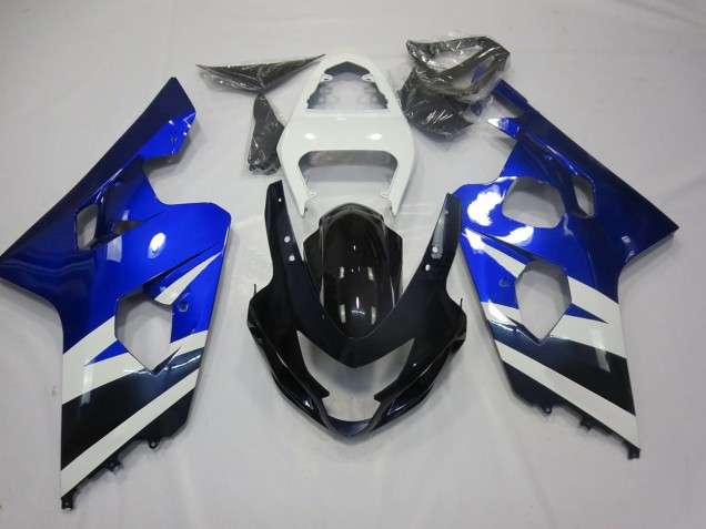 2004-2005 Azul Blanco & Negro GSXR 600-750 Carenado