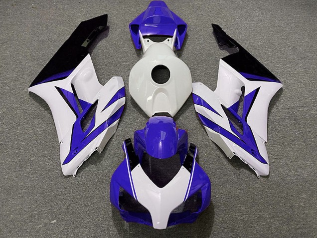 2004-2005 Blanco Azul Oscuro & Negro Brillante CBR1000RR Carenado