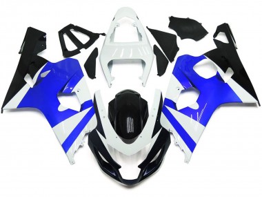 2004-2005 Blanco Brillante & Azul Brillante GSXR 600-750 Carenado