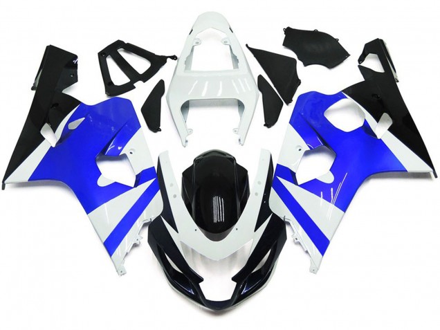 2004-2005 Blanco Brillante & Azul Brillante GSXR 600-750 Carenado