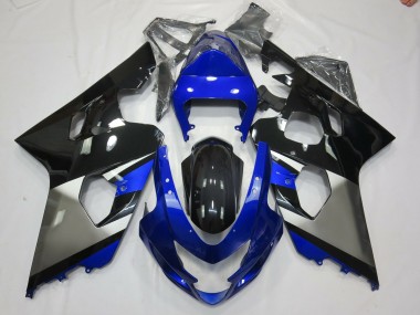 2004-2005 Gris Azul & Negro GSXR 600-750 Carenado