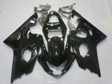 2004-2005 Negro Brillante GSXR 600-750 Carenado