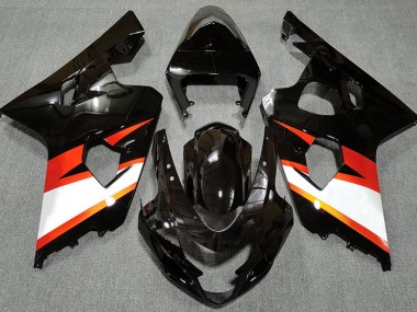 2004-2005 Negro Brillante & Naranja GSXR 600-750 Carenado