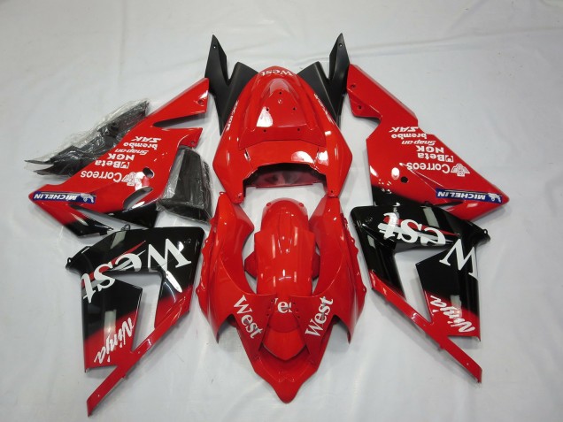2004-2005 Rojo West ZX10R Carenado