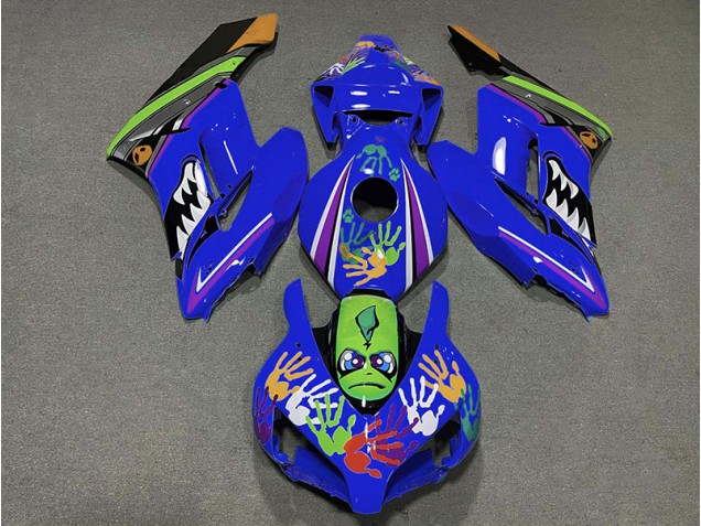 2004-2005 Tiburón Azul Oscuro CBR1000RR Carenado