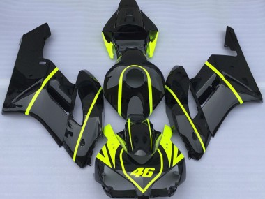 2004-2005 Todo Negro & Alta Visibilidad 46 CBR1000RR Carenado