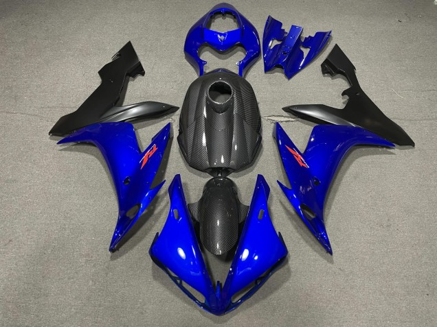 2004-2006 Azul Brillante & Estilo Fibra De Carbono R1 Carenado