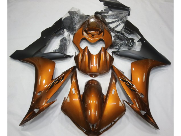 2004-2006 Naranja Brillante & Negro R1 Carenado