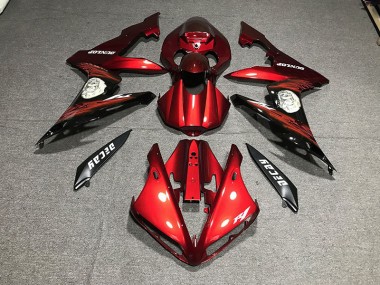 2004-2006 Rojo Brillante & Logotipos R1 Carenado