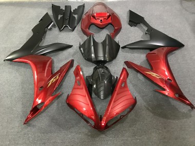 2004-2006 Rojo Granate & Estilo Fibra De Carbono R1 Carenado