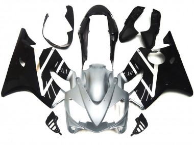 2004-2007 Gris Plateado & Negro Brillante CBR600 F4i Carenado