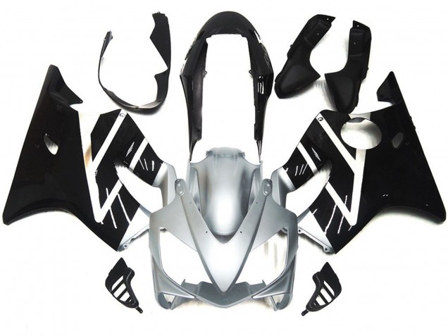 2004-2007 Gris Plateado & Negro Brillante CBR600 F4i Carenado