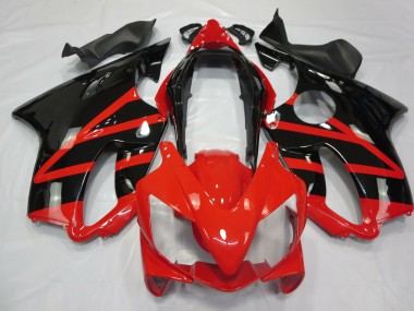 2004-2007 Negro Brillante & Rojo CBR600 F4i Carenado