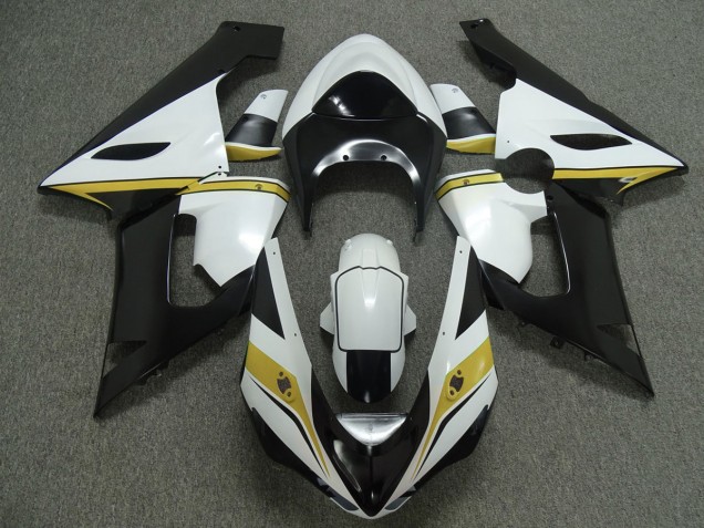 2005-2006 Amarillo Blanco & Negro ZX6R Carenado