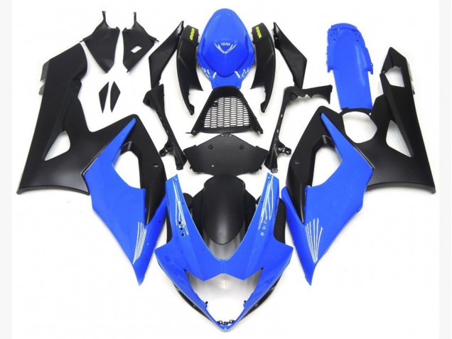 2005-2006 Bases En Azul Claro Brillante & Negro Mate GSXR 1000 Carenado