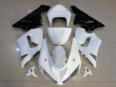 2005-2006 Blanco Brillante & Negro ZX6R Carenado