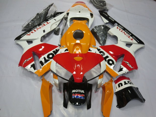 2005-2006 Blanco Repsol CBR600RR Carenado
