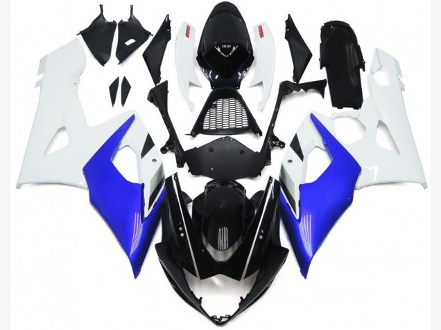 2005-2006 Brillo Azul & Blanco Brillo GSXR 1000 Carenado