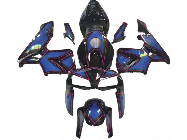 2005-2006 Contorno Azul Profundo & Rosa CBR600RR Carenado