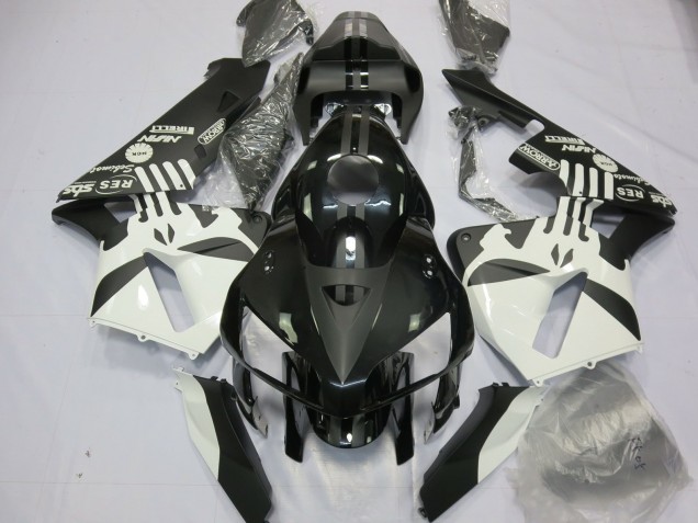 2005-2006 Logotipos En Negro Mate & Puisher CBR600RR Carenado