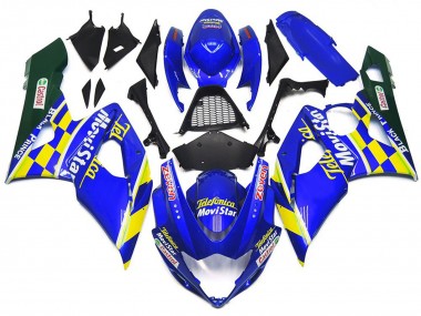 2005-2006 Movistar Cheque Azul & Amarillo GSXR 1000 Carenado
