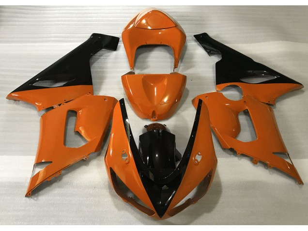 2005-2006 Naranja Brillante & Negro ZX6R Carenado