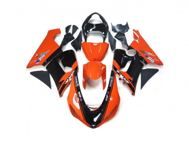 2005-2006 Naranja & Negro Elf ZX6R Carenado