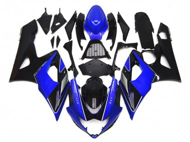 2005-2006 Negro & Azul Brillante Con Plata GSXR 1000 Carenado