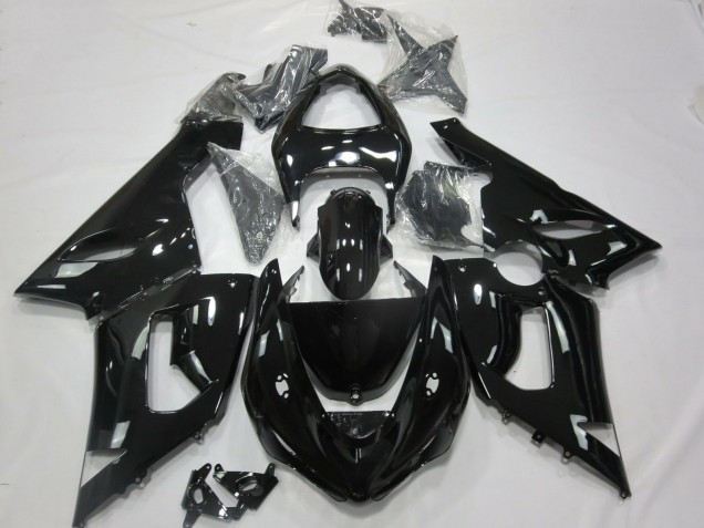 2005-2006 Negro Brillante ZX6R Carenado