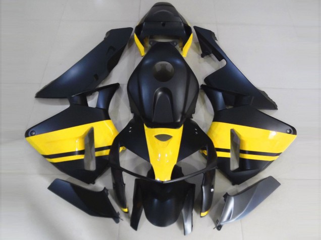 2005-2006 Negro Mate & Amarillo Brillante CBR600RR Carenado