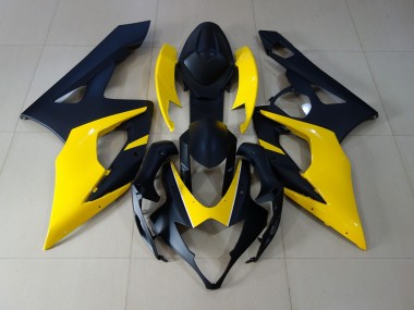 2005-2006 Negro Mate & Amarillo GSXR 1000 Carenado