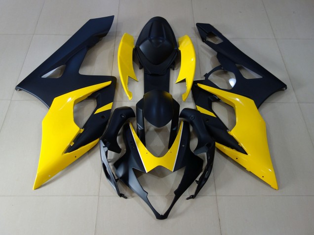2005-2006 Negro Mate & Amarillo GSXR 1000 Carenado