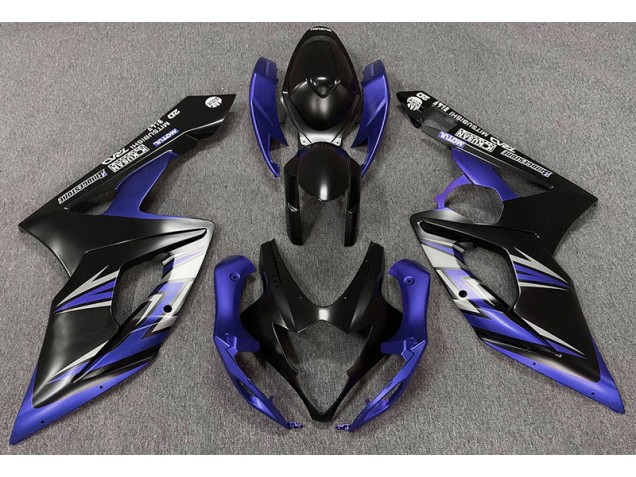 2005-2006 Negro Mate & Azul GSXR 1000 Carenado
