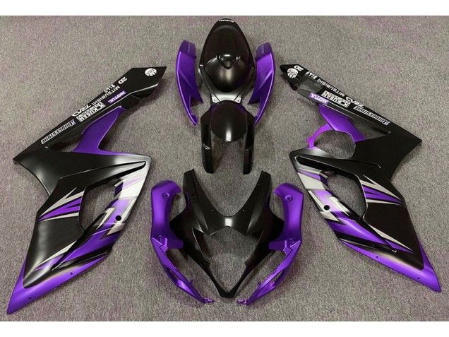 2005-2006 Negro Mate & Morado GSXR 1000 Carenado
